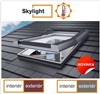 DOBROPLAST - SKYLIGHT TERMO plastové střešní okno PVC bílá 11/11 - 114/118cm